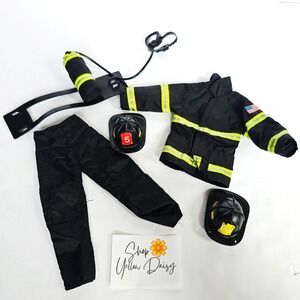 G.I. JOE Fire Fighter Lot of 5 Jacket Pants Helmets Oxygen Tank Mask‎ - 1339